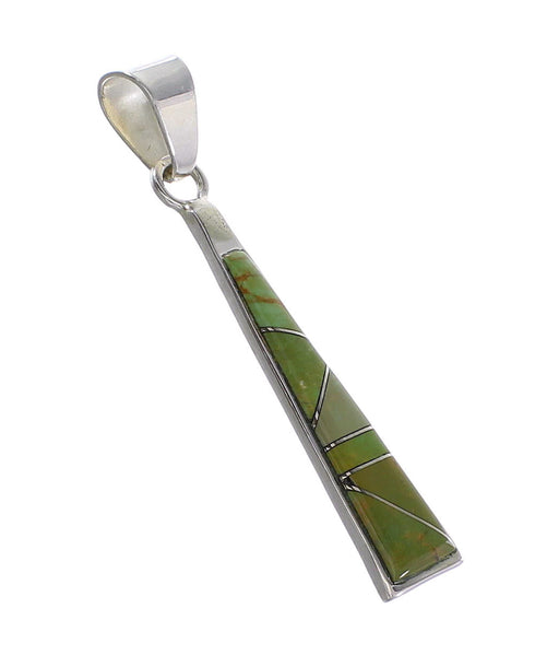 Turquoise Southwestern Jewelry Genuine Sterling Silver Pendant AX95505